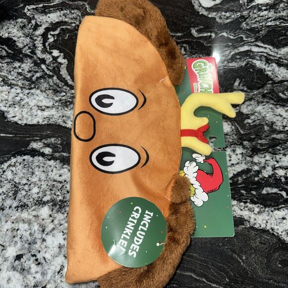 NWT Fetch For Pets Dr Seuss The Grinch Max Sherpa Cat Play Sack Crinkle 20” - Picture 1 of 9